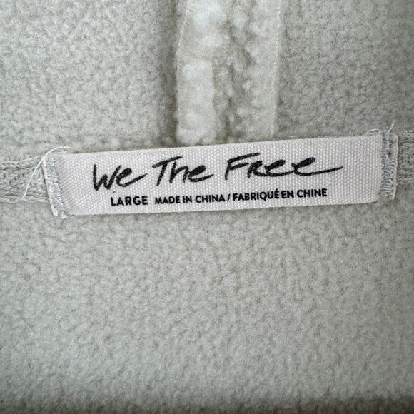 We the Free People Oversized Sherpa Turtleneck Sweater Womens Large Cream - Picture 8 of 14